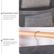 thumbnail image 4 of Organizador de armario colgante Bolsillos de malla de 2 lados Bolsa de almacenamiento para armario Bolsa para ropa interior Calcetines de sujetador, 15 rejillas, Gris Scienceny HA003837-02, 4 of 6