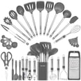 thumbnail image 1 of Juego de utensilios de cocina BESTZMWK Silicone Cooking 33 Gadgets, color gris, 1 of 7