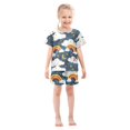 thumbnail image 3 of Hand Drawn Rainbow Pattern Summer Pajama Set Soft Cotton Short Sleeve Sleepwear 2PCS Pajama Sets Breathable Lounge Set Size 12Y, 3 of 7