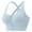 Blue, variant on Push up Bras for Women Plus Size Pullover Bra Feature V-Neck Molded Bra Style W-1253 Green S