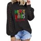 thumbnail image 2 of Pntutb Blusa de manga larga de encaje con cuello redondo y estampado navideño para mujer Tops sólidos Pntutb Pntutb-5589, 2 of 5