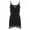 w93# Black127, variant on Women Sleeveless Spaghetti Strap Dresses Deep V Neck Backless Fringe Patchwork Bodycon Tango Dancedress Solid Color Summer Tassel Club Party Tiered Playsuit Mini Dress,Black,M