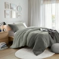 thumbnail image 2 of Regency Heights Twin/Twin XL Soft Washed Color Block Comforter Set 2-Piece Bedding Set Grey, 2 of 8