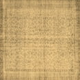 thumbnail image 1 of Ahgly Company Machine Washable Indoor Square Abstract Brown Contemporary Area Rugs, 7' Square, 1 of 4
