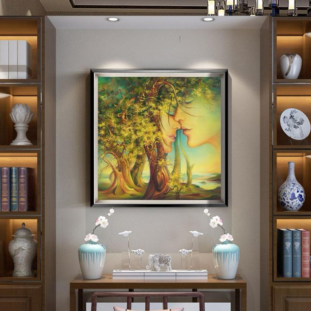 5D bricolaje completo taladro cuadrado diamante pintura amante árbol punto de cruz Kit Craft Likrtyny decoración de arte