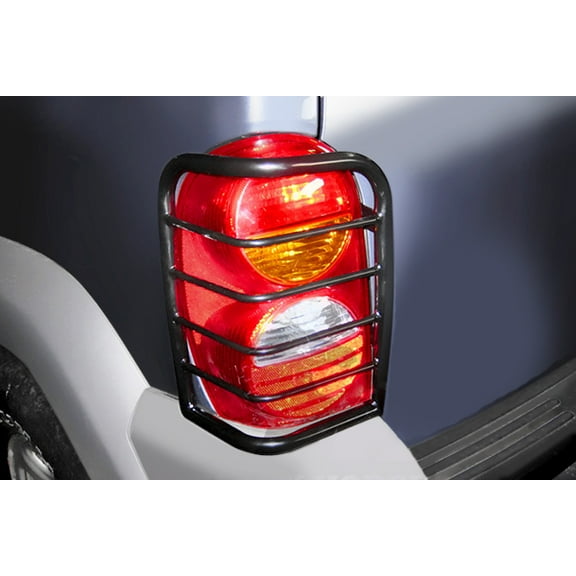 Black Horse Off Road Tail Light Guards Black Steel 7G086106a Fits select: 2002-2005,2007 JEEP LIBERTY