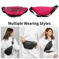 thumbnail image 2 of Unique Bargains 1 Pc Stylish Sports Waist Bag Waterproof & Abrasion-Resistant Fanny Pack for Sports Rose Red, 2 of 6