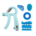 thumbnail image 1 of 5Pack Grip Strength Trainer Kit Ajustable Count Hand Grip Set con Ejercitador de Dedos Ejercitador de ExtensióN de Mano Azul, 1 of 6