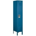 thumbnail image 1 of Salsbury Industries 61155BL-U Single Tier 12-Inch Wide 5-Feet High 15-Inch Deep Unassembled Standard Metal Locker Blue, 1 of 4