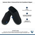 thumbnail image 6 of Isotoner  Textured Knit Kai Hoodback Slipper (Men), 6 of 6