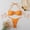Orange, variant on Triangle Womens Bikini Halter Bathing Suits Bandeau Adjustable Strap Tie Knot Bathing Suit,M