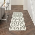 thumbnail image 2 of Nourison Jubilant Trellis Ivory Green 2'3" x 7'3" Area Rug, (2x7), 2 of 6