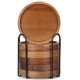 thumbnail image 5 of Juego de posavasos Renawe de madera de acacia con soporte, 6 unidades, 5 of 7