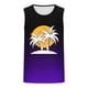 thumbnail image 4 of Camiseta sin mangas de cuello redondo para hombre, estampada, informal, deportiva, elástica, de moda, de poliéster., 4 of 4