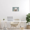 thumbnail image 2 of Stupell Industries Highland Cattle Biting Sunflower Bloom Painting Unframed Art Print Wall Art, Design by Michele Norman, 2 of 6