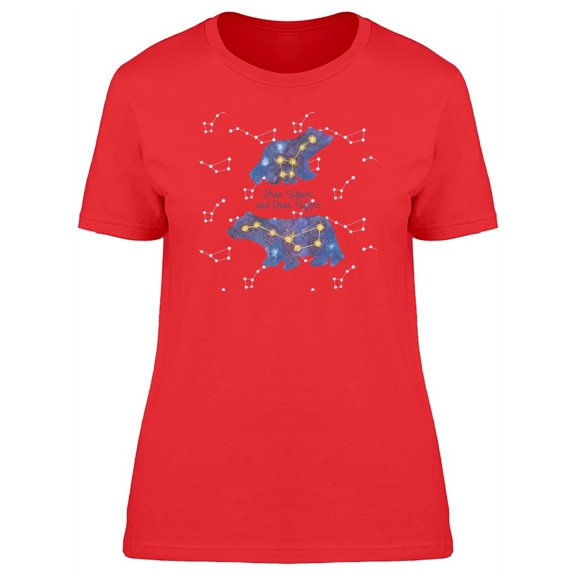 Ursa Major And Ursa Minor T-Shirt Women -Image by Shutterstock, Female XX-Large