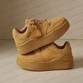 thumbnail image 2 of Men's Lace-Up Low Top Platform Fashion Sneakers, Adult Male Round Toe Textured Upper Footwear with Chunky Thick Outsole for Daily Street Styling, 2 of 2