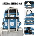 thumbnail image 3 of FORMRS Mini Backpack Purse for Women Quilted Travel Daypack Casual Shoulder Bag, Blue Polar Bear, 3 of 7