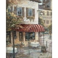 thumbnail image 2 of Manning, Ruane 12x14 Black Ornate Wood Framed with Double Matting Museum Art Print Titled - Coffee House Ambience, 2 of 4