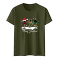 thumbnail image 4 of Womens Tops T-Shirts Casual Christmas Red Glass Printed Round Neck Short Sleeve Womens Blouse, 4 of 4
