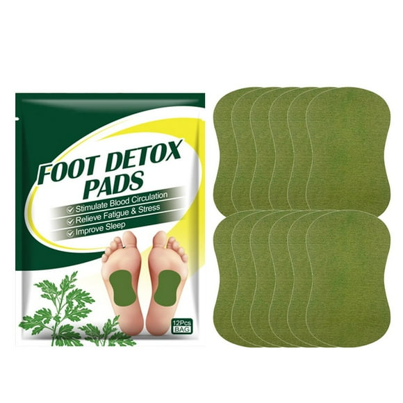 12 Pcs Detox Foot Plasters Wormwood Foot Patches Improve Sleep Foot and Body Care Foot Pads