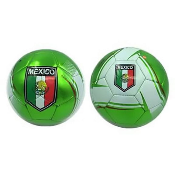 Mexico Flag Soccer Ball Summer Outdoor Sport Soccer Fan  FootBall Size 5 Green Color (1 Ball)
