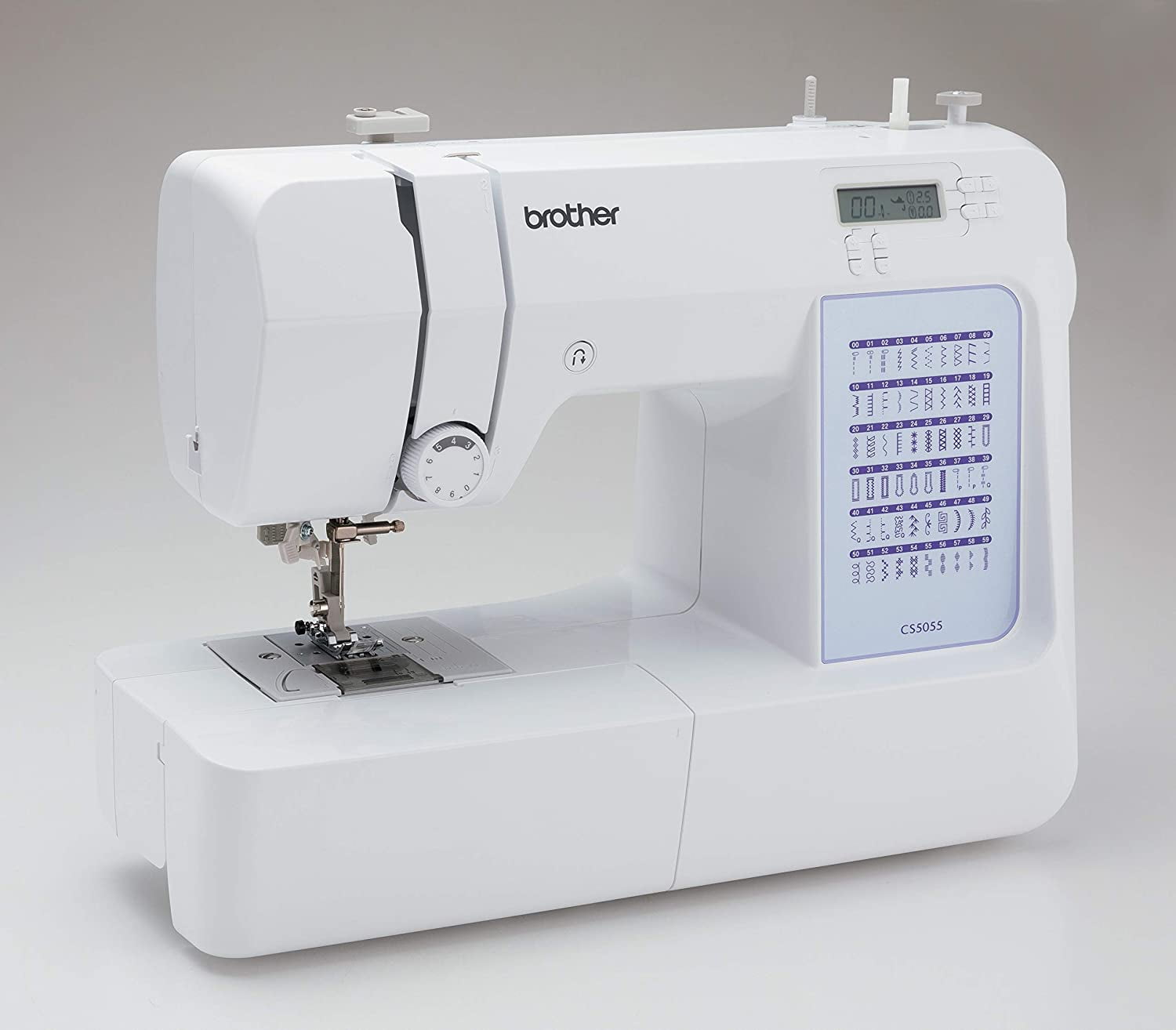 Brother CS5055 Computerized Sewing Machine, 60 Built-in Stitches, LCD Display, 7 Feet and SA520 Water Soluble Stabilizer