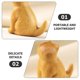 thumbnail image 3 of Wood Cat Figurine Small Sitting Kitten Statue Cat Sculpture Desk Ornament, 3 of 3
