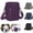 Purple, variant on Clossjun Small Messenger Bag for Men Women Water Resistant Adjustable Belt Crossbody Bags Shoulder Sling Bag for Travel Sports Gray