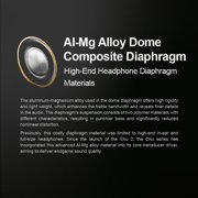 MOONDROP CHU III Earphones with Aluminum-magnesium Alloy Dome Composite Diaphragm Dynamic Driver LEMs CHU3