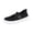 Black, variant on Women Mary Jane Shoes Slip On Walking Flats Comfortable Dressy Knit Washable Casual Nurse Shoe with Arch Support