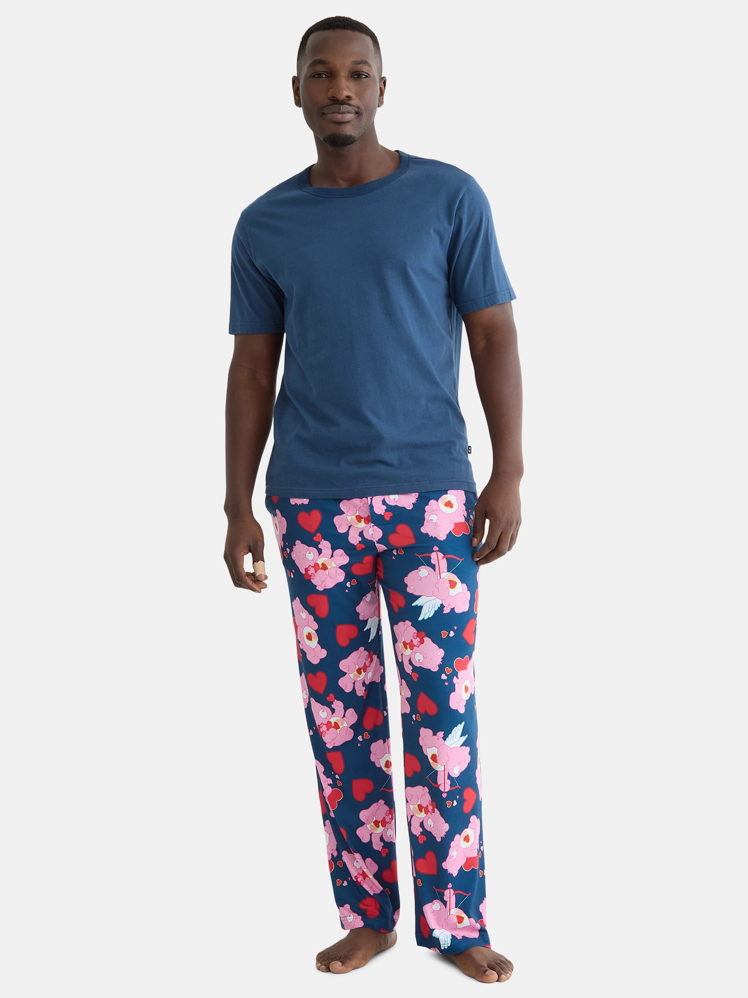 Care Bears Men's Valentine's Day Pajama Sleep Pants, Sizes S-2XL