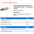 thumbnail image 2 of Intake Manifold Temperature Sensor - Compatible with 1985 - 1992 Chevy Camaro 1986 1987 1988 1989 1990 1991, 2 of 2