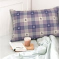 thumbnail image 6 of Kll Heart Check Plaid Pillow Covers Envelope Closure,Super Soft And Cozy Fuzzy Fleece Pillow Case Cover 16"X24", 6 of 9
