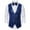 Blue, variant on Kureaily Mens Vest Formal/Leisure V-neck Shiny Waistcoat Cravat Set Prom Party
