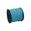 Turquoise Blue Faux Leather Suede Ultra Microfiber Beading Cord - Bulk Spool 100 Yd (300 Ft)