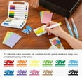 thumbnail image 6 of 25 Pcs Magic Foam Texture Painting Kit, Including 10 Pcs Foam Texture Paper, 12 Colors Brush Tip Acrylic Paint Markers, 3 Large Watercolor Pen, Magical 3D Effect Texture Painting Kit, 6 of 11
