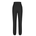 thumbnail image 5 of CFLVAEK Women's Yoga Pants 2025 Casual High Waisted Cinch Bottom Leggings Solid Color Running Workout Pant Comfy Home Trousers Black M, 5 of 9