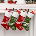 thumbnail image 3 of Wosthever Navidad Goodie Bag Hanger Calcetines Embalaje Colgante Letras en inglés Contenedor de almacenamiento Medias Hotel Party Bar FELIZ, 3 of 6
