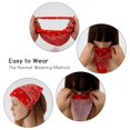 thumbnail image 3 of Vorkoi Floral Boho Elastic Chiffon Hair Bandanas Floral Printed Multiple colors 5 Pack, 3 of 6
