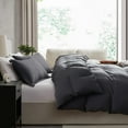 thumbnail image 6 of Virtu 3-Piece Duvet Cover Set, Soft Prewashed Bedding Set Queen with Pillow Shams, Dark Gray, 6 of 8