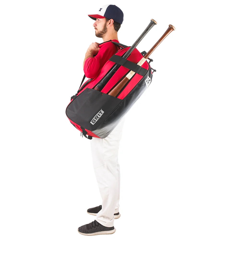 Grit Baseball Equipment Carrier Hybrid Duffel Backpack Bag - 27 in - Black