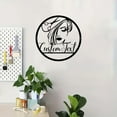 thumbnail image 5 of Personalized Hair Dresser Sign Custom Hair Stylist Name Logo Woman Face Beauty Salon Hair Decor Metal Wall Art, Hairstyle Shop, 5 of 6