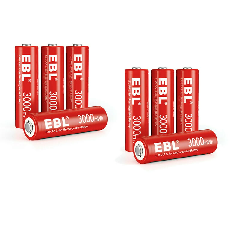 EBL 3000mWh AA Rechargeable Li-ion Battery for sale – EBLOfficial