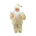 thumbnail image 3 of Papá Noel de Pie Navidad Perfecl Adorno Navideño Tradicional 30 cm oro, 3 of 8