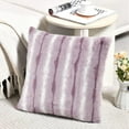 thumbnail image 3 of Home Soft Things Plush Striped Faux Fur Pillow Covers, Set of 2, 20"x20", Andulo, 3 of 7