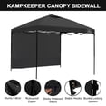 thumbnail image 2 of 10X10 Canopy Tent Sidewalls with Zipper for Canopy Frame, 3Pcs Sunwalls Only, UPF50+ Waterproof Side Walls(Black), 2 of 7