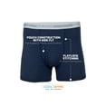 thumbnail image 4 of Gildan Adult Men's Short Leg Boxer Briefs, 5-Pack, Sizes S-2XL, 3" Inseam, 4 of 7
