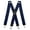 Navy Blue, variant on Men's Suspenders, with Heavy Duty Clip Wide X-Back for Work Adjustable Suspenders,Valentine's Day and Father's Day Gifts (Black)