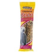 Vitakraft Crunch Sticks Peanuts & Fruit Dry African Parrot Treat, 2 Ct